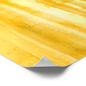 Poster de peinture couleur d'art jaune Imprimer (Coin)