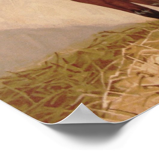 Poster de peinture de Cheval Arabe (Coin)