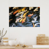 Poster de peinture de Koi Fish Pond (Cuisine)