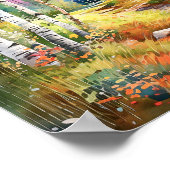 Poster de peinture de la forêt de bouleau (Coin)