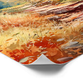 Poster de peinture de la forêt de bouleau (Coin)