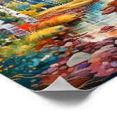 Poster de peinture de la forêt de bouleau (Coin)