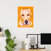 Poster de peinture de Labrador Retriever (Bureau à domicile)