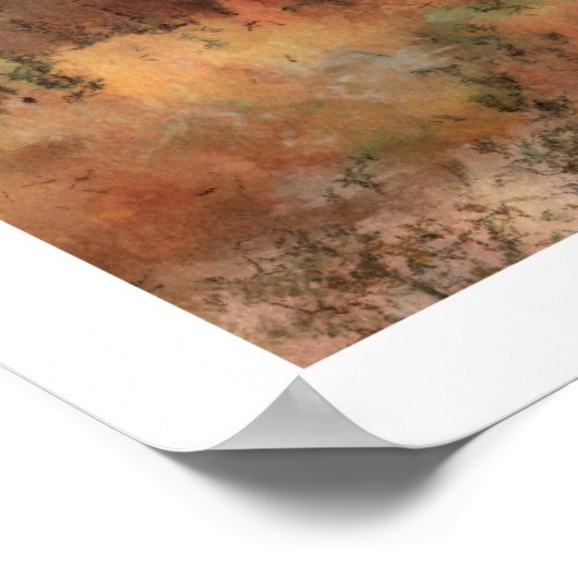 Poster de peinture de l'ancienne grange rouge (Coin)