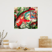Poster de peinture de poisson Koi Carp (Cuisine)