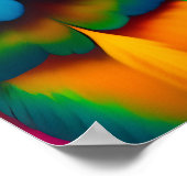 Poster de peinture d'oiseaux aux perroquets macaw (Coin)