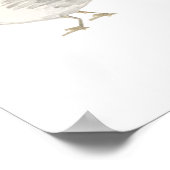Poster de peinture d'oiseaux de plage Seagull (Coin)