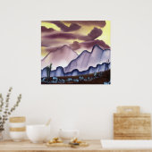 Poster de peinture du désert du sud-ouest (Cuisine)