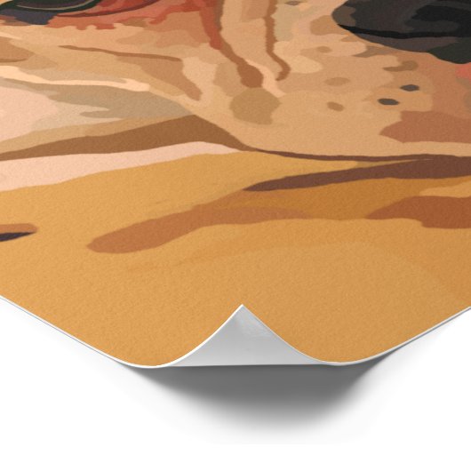 Poster de peinture faciale Boxer (Coin)