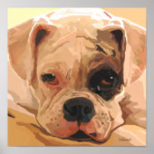 Poster de peinture faciale Boxer (Devant)