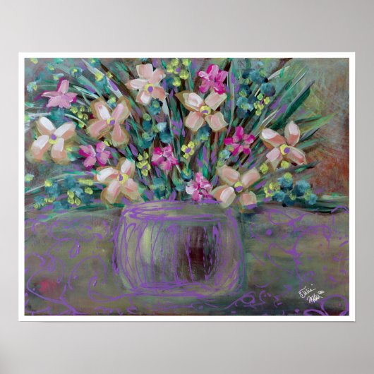 Poster de peinture florale Julia Fine Art (Devant)