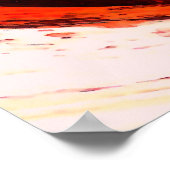 Poster de peinture numérique rouge Abstraite (Coin)