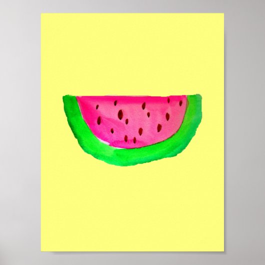 Poster de peinture Pop Art Pink Watermelon (Devant)