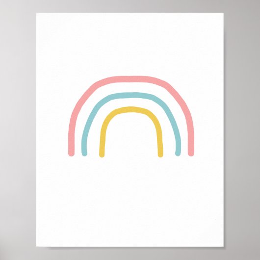 Poster de peinture Rainbow Pastel (Devant)
