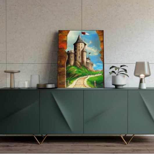 Poster de peinture sur la route du château
