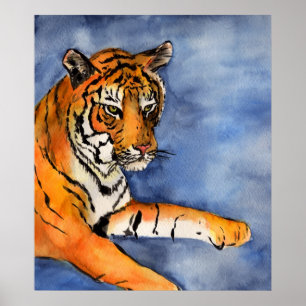 Poster de peinture sur tigre (recadré)