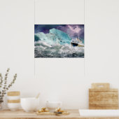 Poster de peinture Titanic et Iceberg RMS (Cuisine)