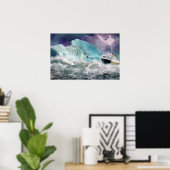 Poster de peinture Titanic et Iceberg RMS (Bureau à domicile)