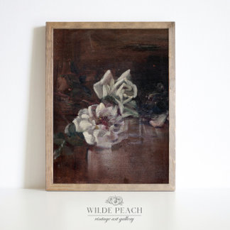 Poster de peinture vintage florale botanique