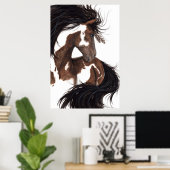 Poster de peintures Pinto Art majestueux Cheval de (Bureau à domicile)
