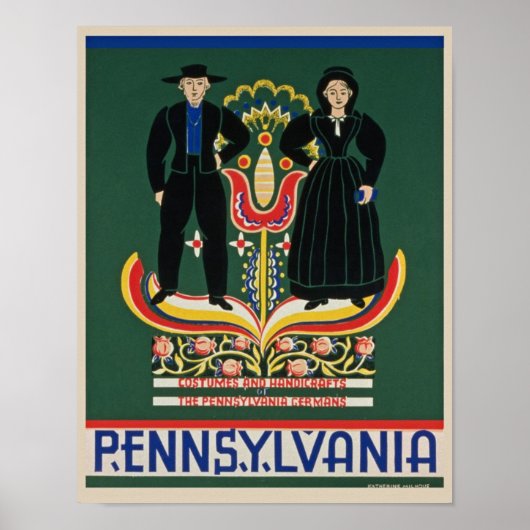 Poster de Pennsylvanie vintage (Devant)