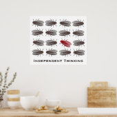 Poster de pensée indépendante pour un bureau créat (Cuisine)