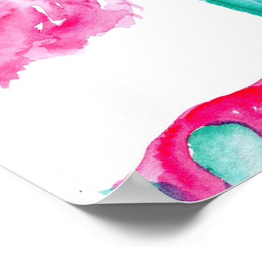 Poster de Peonies roses en pot de canne (Coin)