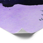 Poster de pépinière de galaxie violette (Coin)