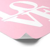 Poster de pépinière rose (Coin)