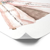 Poster de pépinière - Woodland Teepee (Coin)