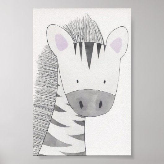 Poster de pépinière - Zebra (Devant)