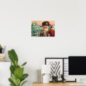 Poster de Père Noël alpine (Bureau à domicile)