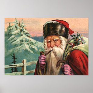 Poster de Père Noël alpine