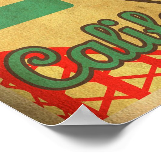 Poster de père Noël Cruz Retro (Coin)