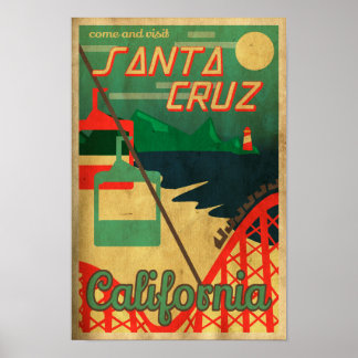 Poster de père Noël Cruz Retro