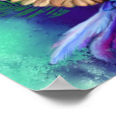 Poster de perroquet coloré Aquarelle (Coin)