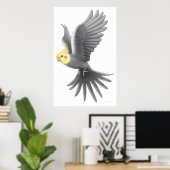Poster de perroquet volant Cockatiel (Bureau à domicile)