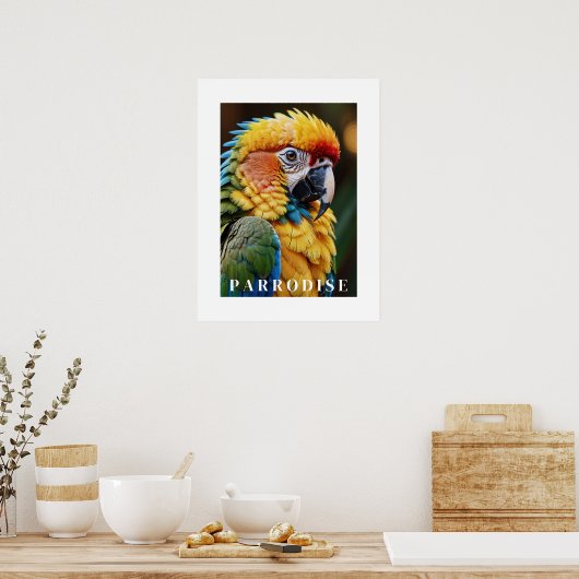 Poster de perroquets (Cuisine)