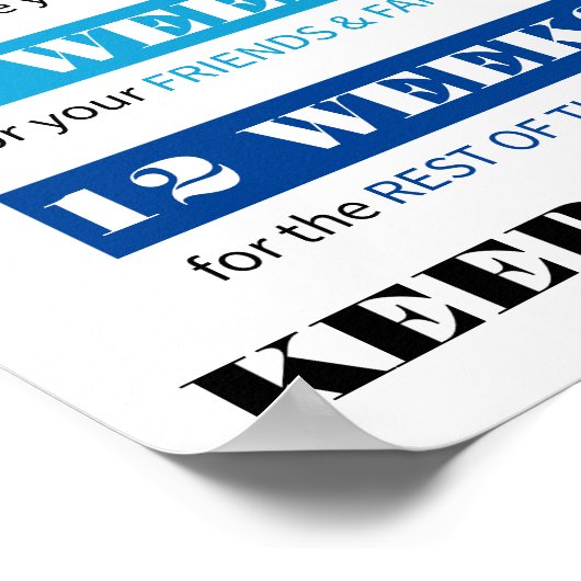 Poster de perte de poids Motivation (Coin)