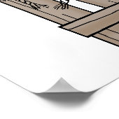 Poster de petite fille mignonne Poster d'art Impri (Coin)