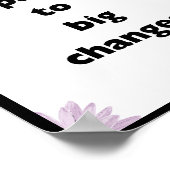 Poster De petites étapes mènent à de grands changements,  (Coin)