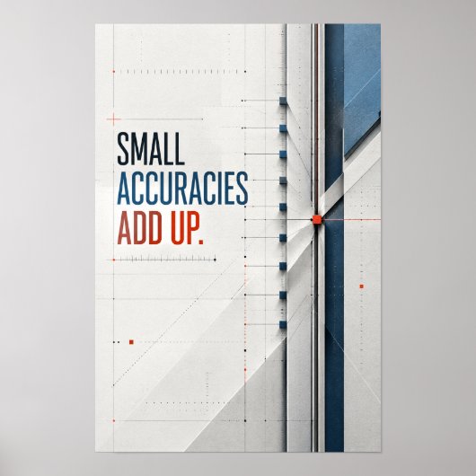 Poster De petites précisions s'ajoutent Typographie moder (Devant)