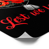 Poster De peur que nous oublions la fleur de pavot rouge (Coin)