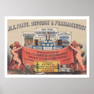 Poster de pharmacie vintage