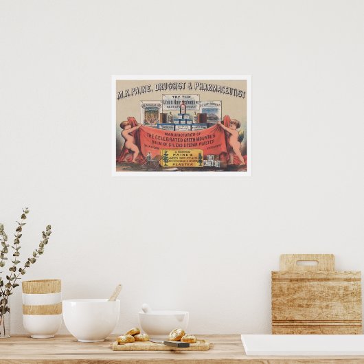 Poster de pharmacie vintage (Cuisine)