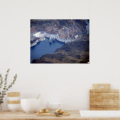 Poster de photos aériennes du barrage Hoover Impri (Cuisine)