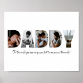 Poster de photos de papa pour la Fête des pères (Devant)