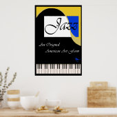 Poster de piano Grand Jazz (Cuisine)
