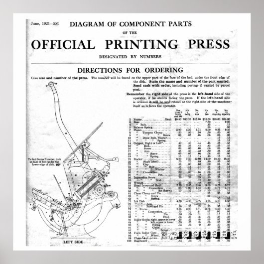 Poster de pièces de presse à lettres de Golding gr (Devant)