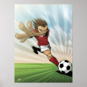 Poster de pied de soccer (Devant)